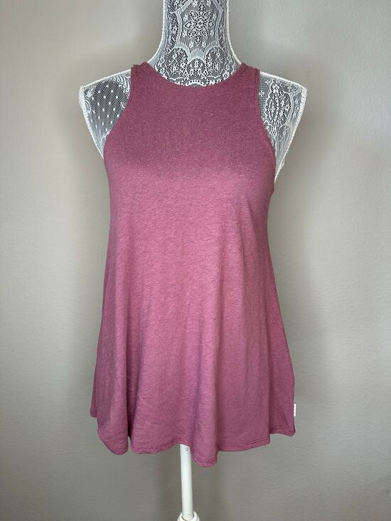 RVCA Tops - RVCA Mauve Plain High Neck Skater Swing Tunic Tank Top Shirt Womens Size XS